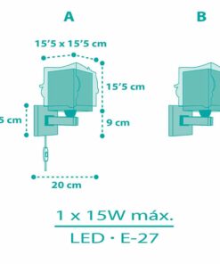 Mermaids απλίκα τοίχου διπλού τοιχώματος Ango – 63449