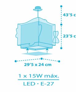 Little Shark παιδικό φωτιστικό οροφής Ango – 63472