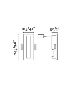 Faro Barcelona PLAS-4 Επιτοίχιο Χωνευτό Φωτιστικό από Γύψο LED 1W 2700K- 63490
