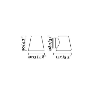Faro Barcelona BIANCA Επιτοίχιο Φωτιστικό Χρωμίου G9- 63510