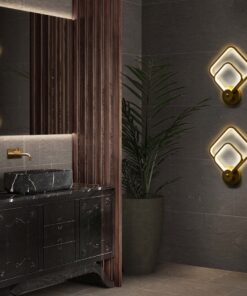 GloboStar® ANNA 61085 Φωτιστικό Τοίχου – Απλίκα Design LED CCT 15W 1800lm 300° AC 220-240V – Εναλλαγή Φωτισμού μέσω Διακόπτη On/Off All In One Ψυχρό 6000k+Φυσικό 4500k+Θερμό 2700k Μ25 x Π8 x Υ30cm – Μαύρο