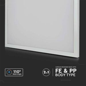 LED Πάνελ Τετράγωνο 2 σε 1 Επιφανειακό – Χωνευτό 36W V-TAC 60 x 60 cm Φυσικό 4000K – 638011