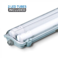 LED Φωτιστικό Τύπου Φθορίου 2x18W V-TAC 120cm Αδιάβροχο Φυσικό Λευκό 4000K – 6387