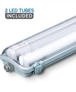 LED Φωτιστικό Τύπου Φθορίου 2x18W V-TAC 120cm Αδιάβροχο Φυσικό Λευκό 4000K – 6387