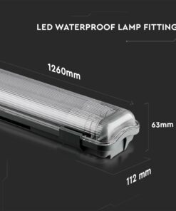 LED Φωτιστικό Τύπου Φθορίου 2x18W V-TAC 120cm Αδιάβροχο Φυσικό Λευκό 4000K – 6387