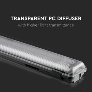 LED Φωτιστικό Τύπου Φθορίου 2x18W V-TAC 120cm Αδιάβροχο Φυσικό Λευκό 4000K – 6387
