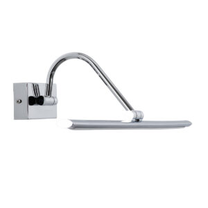 GloboStar® MIRA 60434 Μοντέρνο Φωτιστικό Τοίχου – Απλίκα Καθρέπτη Μπάνιου – Πίνακα LED 12W 1400lm 120° AC 220-240V IP44 Μ60 x Π20 x Υ13cm – Φυσικό Λευκό 4500K – Χρώμιο Νίκελ – 3 Χρόνια Εγγύηση