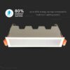 LED panel γραμμικό flat 10W 6400K Ψυχρό λευκό με λευκό σώμα V-TAC – 6403