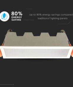 LED panel γραμμικό flat 10W 6400K Ψυχρό λευκό με λευκό σώμα V-TAC – 6403