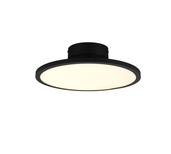 Φωτιστικό Οροφής Trio Lighting TRAY , 29W · 3550lm, 3000K Μαύρο Ματ Μεταλλικό, Ανακλινόμενο – 640910132