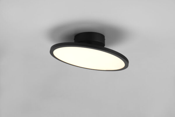 Φωτιστικό Οροφής Trio Lighting TRAY , 29W · 3550lm, 3000K Μαύρο Ματ Μεταλλικό, Ανακλινόμενο – 640910132