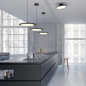 Φωτιστικό Οροφής Trio Lighting TRAY , 29W · 3550lm, 3000K Μαύρο Ματ Μεταλλικό, Ανακλινόμενο – 640910132