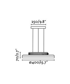 Faro Barcelona DOLME Λευκό Κρεμαστό Φωτιστικό LED 24W 3000Κ – 64099