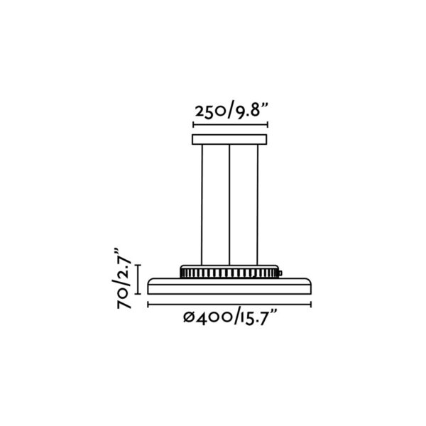Faro Barcelona DOLME Λευκό Κρεμαστό Φωτιστικό LED 24W 3000Κ – 64099
