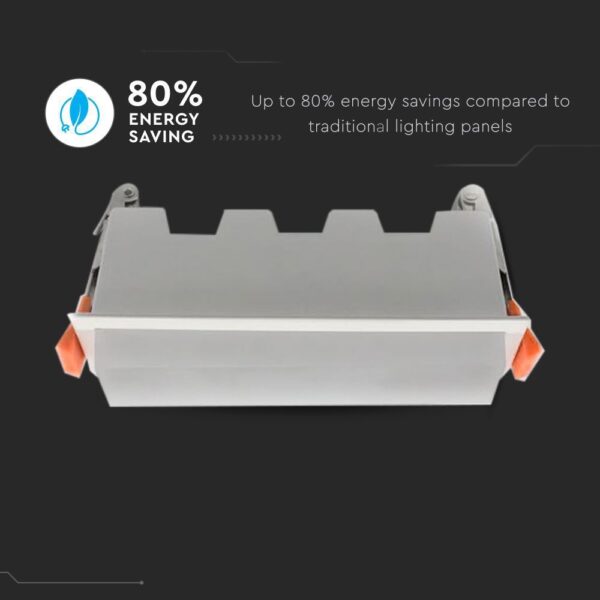 LED Panel Γραμμικό 10W 6400K Ψυχρό Λευκό με Λευκό Σώμα V-TAC – 6412
