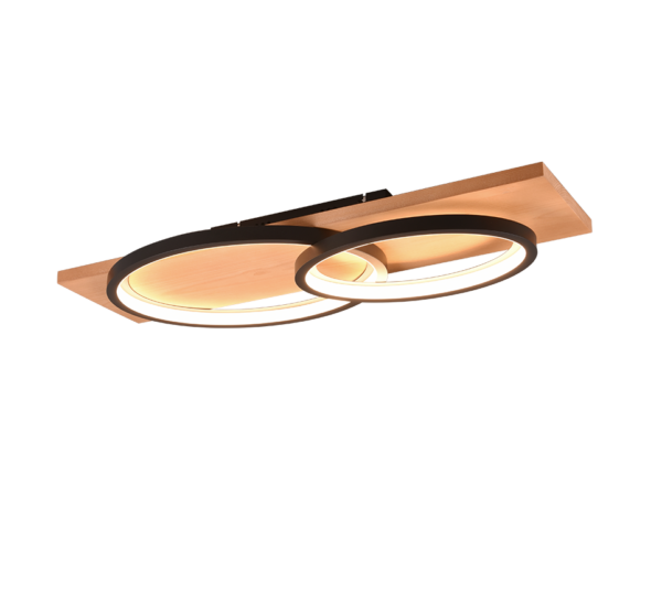 Φωτιστικό Οροφής Trio Lighting LED 30W 3000K Μαύρου Χρώματος Step Dimmable - 641110232