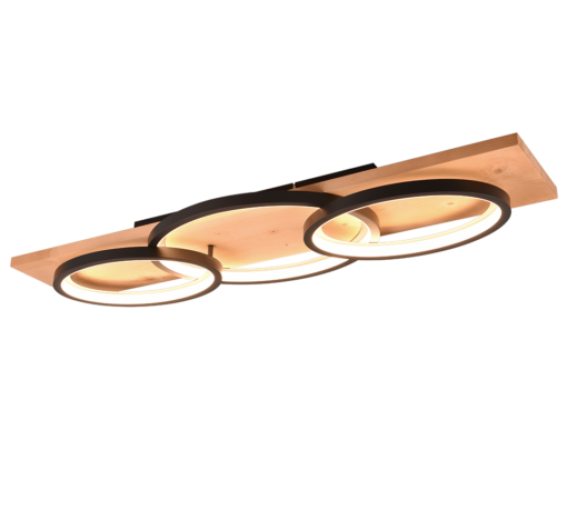 Φωτιστικό Οροφής Trio Lighting LED 40W 3000K Μαύρου Χρώματος Step Dimmable – 641110332