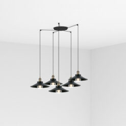 Faro Barcelona MARLIN Μαύρο Κρεμαστό Φωτιστικό 1XE27 60W 5L – 64133-5L