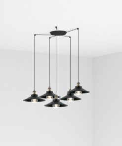 Faro Barcelona MARLIN Μαύρο Κρεμαστό Φωτιστικό 1XE27 60W 5L – 64133-5L