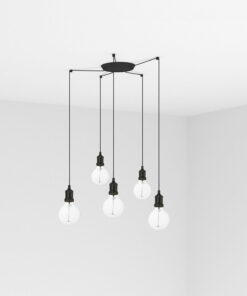 Faro Barcelona ART Κρεμαστό Φωτιστικό Μαύρου Χρώματος 5XE27- 64135-5L