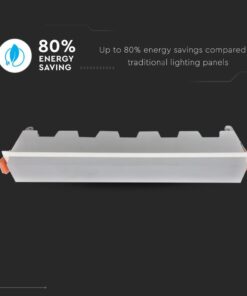 LED Panel Γραμμικό 20W 6400K Ψυχρό Λευκό με Λευκό Σώμα V-TAC – 6415