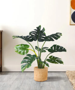 GloboStar® Artificial Garden MEDRANO 20799 ΣΕΤ 2 Διακοσμητικά Πολυεστερικά Τσιμεντένιά Κασπώ Γλάστρες – Flower Pots Μπεζ A:Φ25 x Υ23cm B:Φ25 x Υ23cm