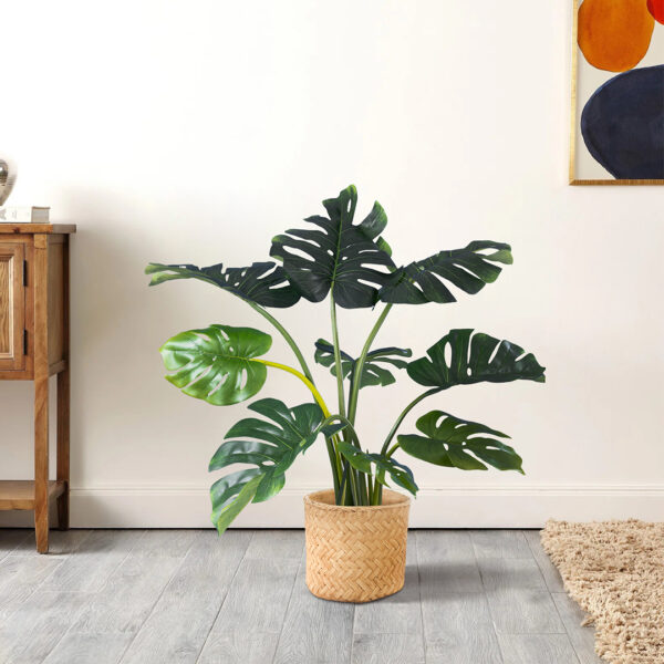 GloboStar® Artificial Garden MEDRANO 20799 ΣΕΤ 2 Διακοσμητικά Πολυεστερικά Τσιμεντένιά Κασπώ Γλάστρες – Flower Pots Μπεζ A:Φ25 x Υ23cm B:Φ25 x Υ23cm