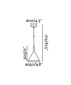 Faro Barcelona PAM-P Κρεμαστό Φωτιστικό Λευκού Χρώματος LED 11W 3000K – 64159
