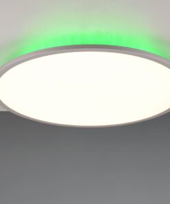 Φωτιστικό Οροφής Φ60 YUMA Trio Lighting LED 39W CCT+RGB Dimmable Με Τηλεχειριστήριο Χρώματος Τιτάνιο – 641719287