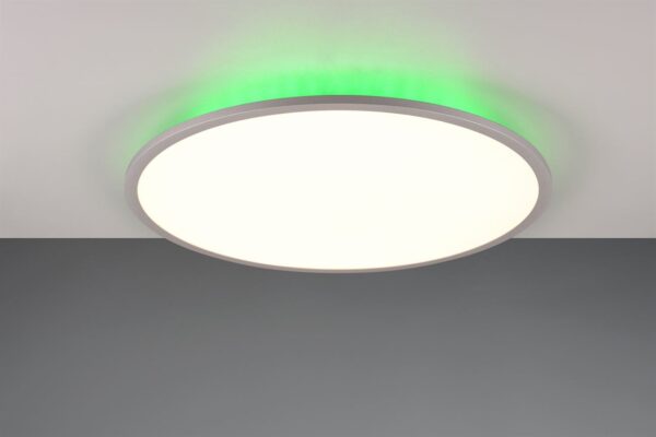 Φωτιστικό Οροφής Φ60 YUMA Trio Lighting LED 39W CCT+RGB Dimmable Με Τηλεχειριστήριο Χρώματος Τιτάνιο – 641719287