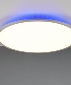 Φωτιστικό Οροφής Φ60 YUMA Trio Lighting LED 39W CCT+RGB Dimmable Με Τηλεχειριστήριο Χρώματος Τιτάνιο – 641719287