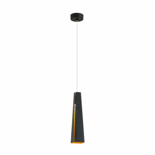 Faro Barcelona PLUMA Χρυσό-Μαύρο Κρεμαστό Φωτιστικό LED 6W 3000K- 64172