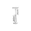 Faro Barcelona PLUMA Χρυσό-Μαύρο Κρεμαστό Φωτιστικό LED 6W 3000K- 64172