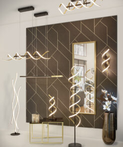 Φωτιστικό Οροφής Trio Lighting SEQUENCE , 41W · 5000lm, 2300+3000+4000K Ορείχαλκος Ματ Αλουμίνιο, Step Dimmable, Χρώματα Ρυθμιζόμενα στο Φωτιστικό – 641810208