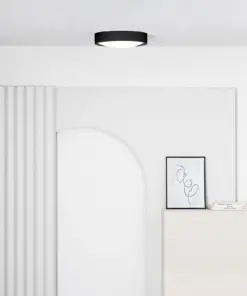 Faro Barcelona VUK Φωτιστικό Οροφής LED σε Μαύρο Χρώμα 40W 2700K IP44 – 64188N