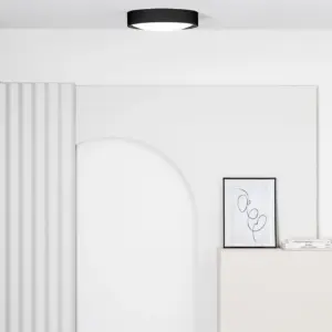 Faro Barcelona VUK Φωτιστικό Οροφής LED σε Μαύρο Χρώμα 40W 2700K IP44 – 64188N