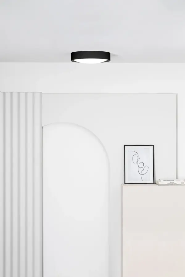 Faro Barcelona VUK Φωτιστικό Οροφής LED σε Μαύρο Χρώμα 40W 2700K IP44 – 64188N