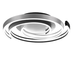 Φωτιστικό Οροφής Trio Lighting CAYA , 58W · 6800lm, 2300+3000+4000K Βουρτσισμένο Αλουμίνιο Μεταλλικό, Step Dimmable, Χρώματα Ρυθμιζόμενα στο Φωτιστικό – 641910205