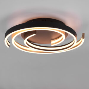 Φωτιστικό Οροφής Trio Lighting CAYA , 58W · 6800lm, 2300+3000+4000K Ορείχαλκος Ματ Μεταλλικό, Step Dimmable, Χρώματα Ρυθμιζόμενα στο Φωτιστικό- 641910208
