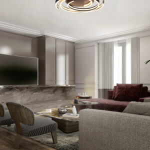 Φωτιστικό Οροφής Trio Lighting CAYA , 58W · 6800lm, 2300+3000+4000K Ορείχαλκος Ματ Μεταλλικό, Step Dimmable, Χρώματα Ρυθμιζόμενα στο Φωτιστικό- 641910208