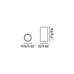 REL BLACK CEILING LAMP LED 15W 60° 2700K          FARO – 64199