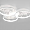 Φωτιστικό Οροφής Trio Lighting GROOVY , 30W · 3800lm, 4000K Λευκό Ματ Μεταλλικό, Step Dimmable – 642110331