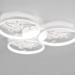 Φωτιστικό Οροφής Trio Lighting GROOVY , 30W · 3800lm, 4000K Λευκό Ματ Μεταλλικό, Step Dimmable – 642110331