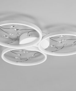 Φωτιστικό Οροφής Trio Lighting GROOVY , 30W · 3800lm, 4000K Λευκό Ματ Μεταλλικό, Step Dimmable – 642110331