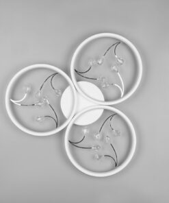 Φωτιστικό Οροφής Trio Lighting GROOVY , 30W · 3800lm, 4000K Λευκό Ματ Μεταλλικό, Step Dimmable – 642110331