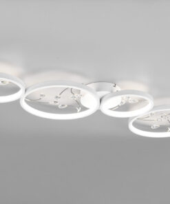 Φωτιστικό Οροφής Trio Lighting GROOVY , 37W · 4800lm, 4000K Λευκό Ματ Μεταλλικό, Step Dimmable – 642110431