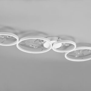 Φωτιστικό Οροφής Trio Lighting GROOVY , 37W · 4800lm, 4000K Λευκό Ματ Μεταλλικό, Step Dimmable – 642110431