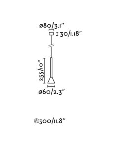 Faro Barcelona DANKA Κρεμαστό Φωτιστικό Μαύρου-Χρυσού Χρώματος LED 6W 3000K- 64223