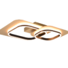 Φωτιστικό Οροφής Trio Lighting LUGO , 28W · 1x 3400lm, 3000K Schwarz-Gold Μεταλλικό Step Dimmable – 642910280