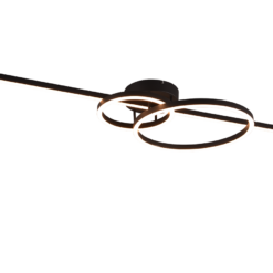 Φωτιστικό Οροφής Trio Lighting LED 54W 2700K Μαύρου Χρώματος – 643010332